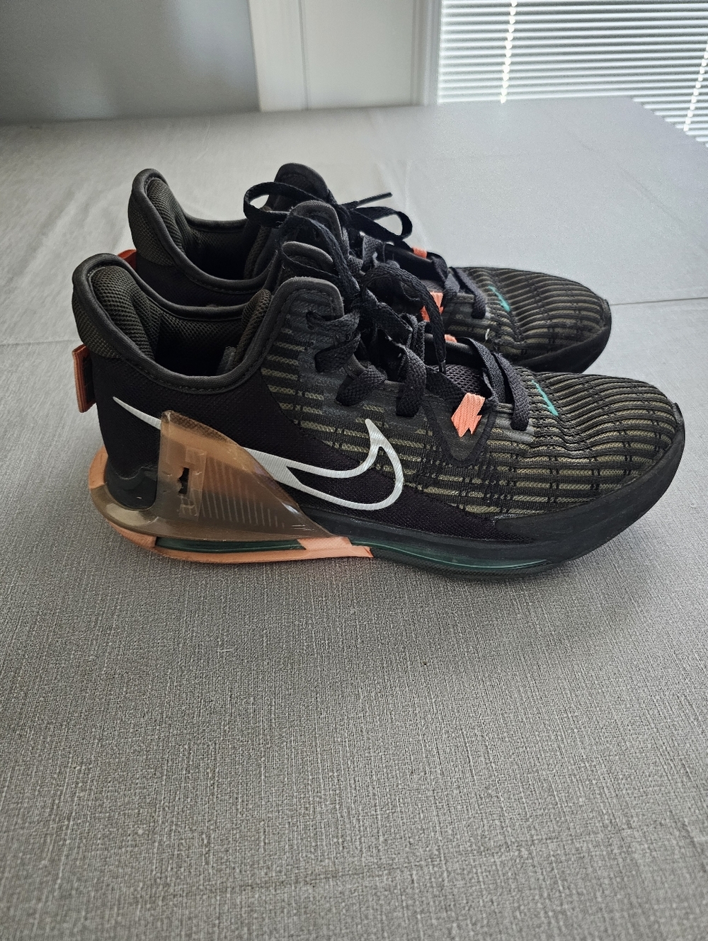 Nike LeBron Witness 6 Black Sequoia Crimson Pulse Men's 8 Sneakers CZ4052-001